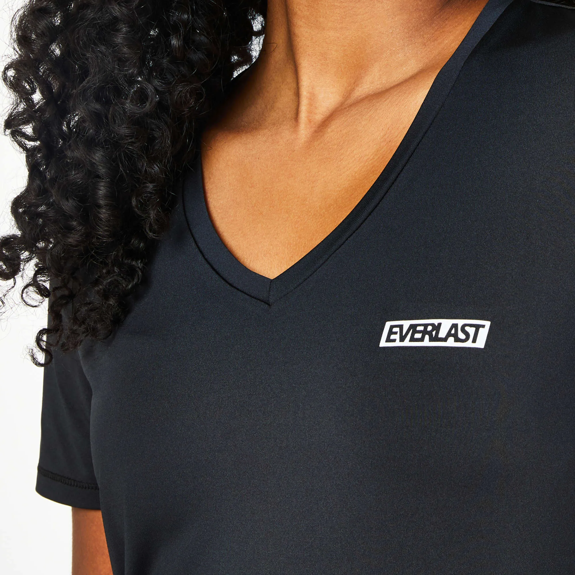 Women's V-Neck Mesh Tee