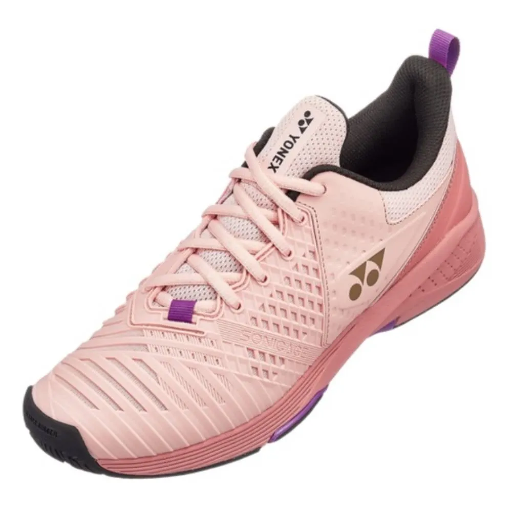 Yonex Power Cushion Sonicage 3 Women's Tennis Shoe (Pink/Beige)