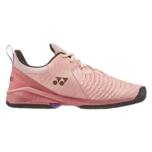 Yonex Power Cushion Sonicage 3 Women's Tennis Shoe (Pink/Beige)
